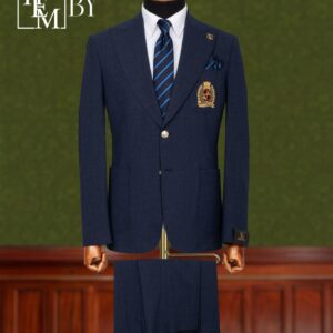 Navy Blue 2 Piece Single Breasted Mens Suit