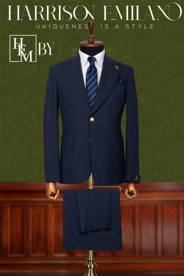 Midnight Navy Elegance Men's Suit